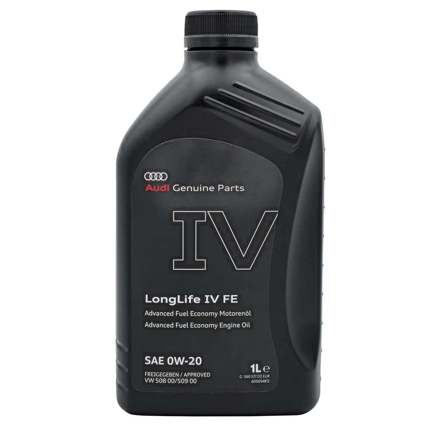 Audi LongLife IV FE engine oil SAE 0W20 VW 508.00/509.00